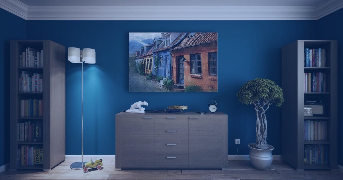 Sala de estar mobiliada de um imóvel disponível para aluguel